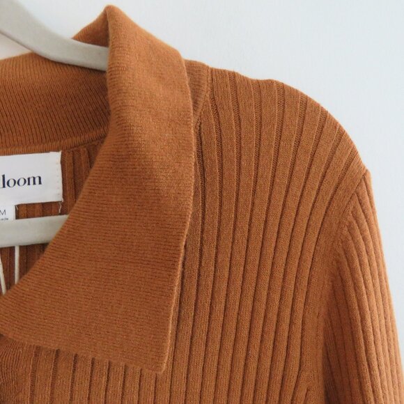 HEARTLOOM Dahlia Ribbed Knit Maxi Dress in Rust - Women's Size M NWT - Picture 5 of 16